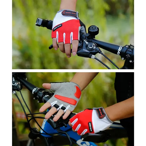 Mountain bike half finger anti-skid gloves