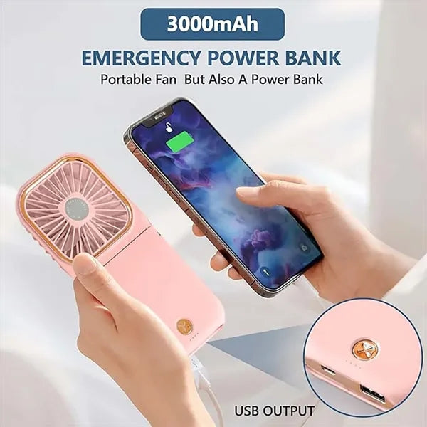 USB Portable Necklace & Handheld & Desktop Fan