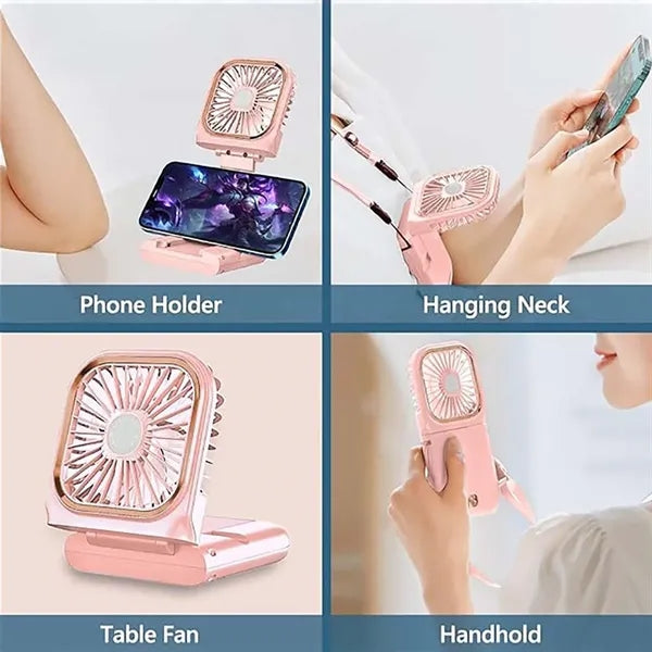 USB Portable Necklace & Handheld & Desktop Fan