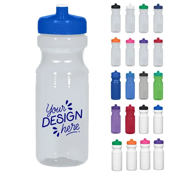 25 Oz Translucent Bike Bottle W/ Lid
