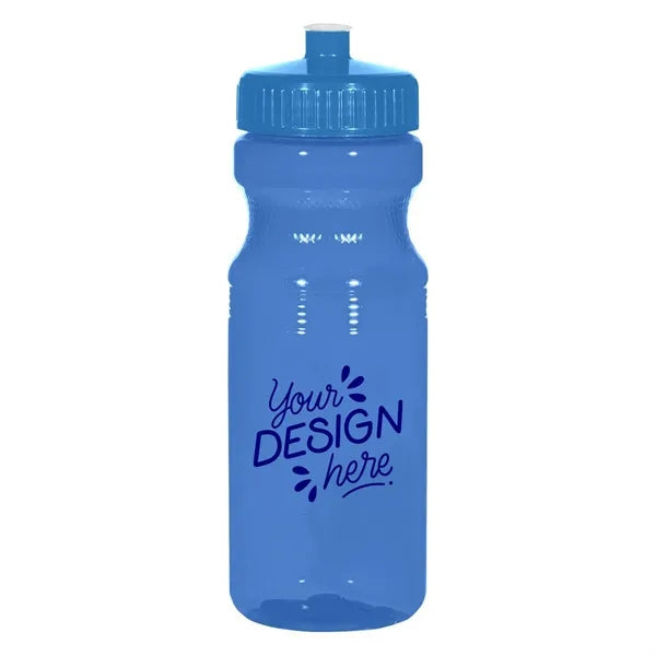 25 Oz Translucent Bike Bottle W/ Lid