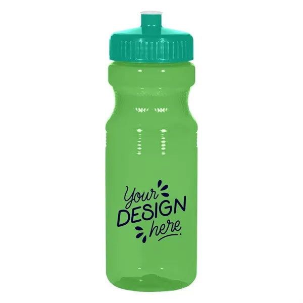 25 Oz Translucent Bike Bottle W/ Lid