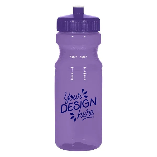 25 Oz Translucent Bike Bottle W/ Lid