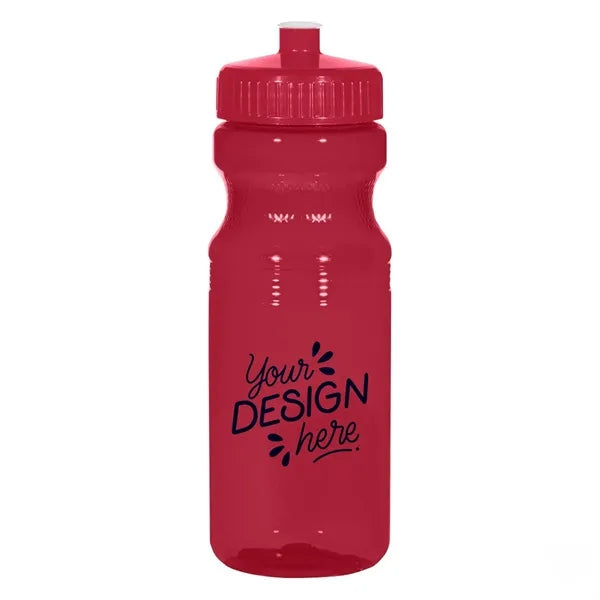 25 Oz Translucent Bike Bottle W/ Lid