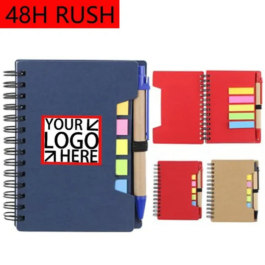 Spiral Notepad w/ Pen & Sticky Flags