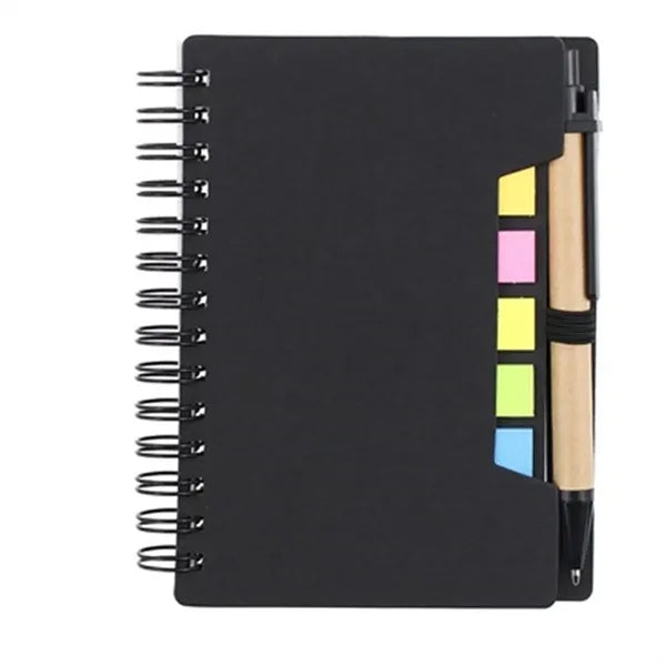 Spiral Notepad w/ Pen & Sticky Flags