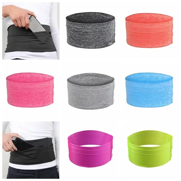 Running Belt Travel Money Fanny Waist Pack 3 Big Pockets