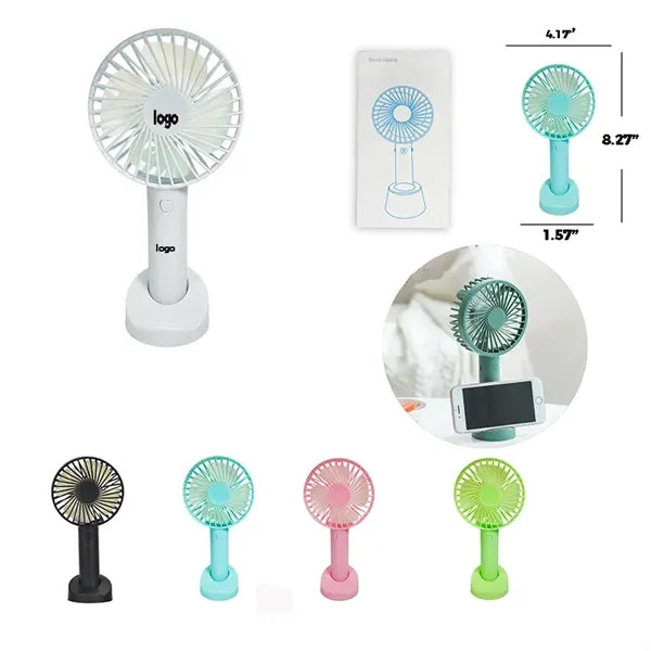 Portable Silent USB Mini Phone Stand Handheld Fan