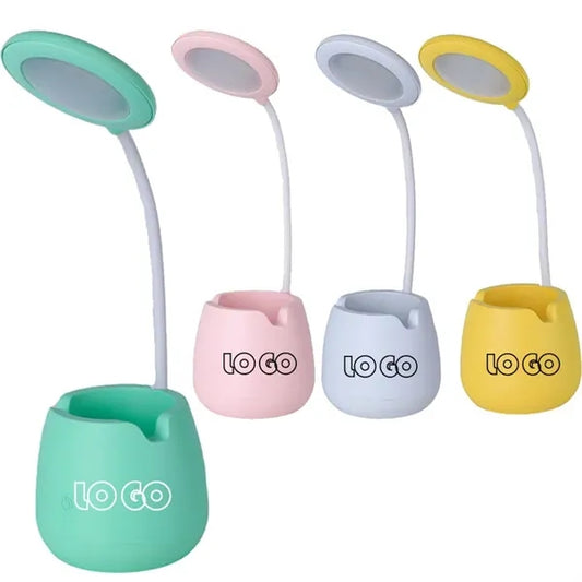 3-in-1 ABS Desktop USB Reading Lamp & Pen Holder & Phone Sta