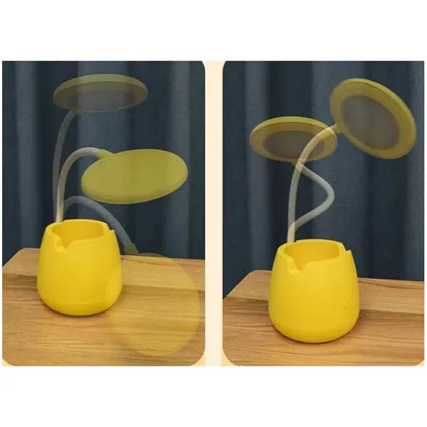 3-in-1 ABS Desktop USB Reading Lamp & Pen Holder & Phone Sta