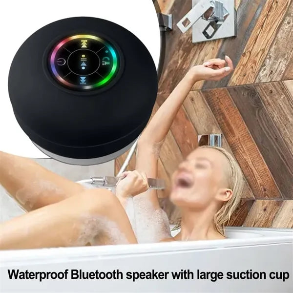 Large Suction Cup Wireless-Bluetooth Speaker With LED Light