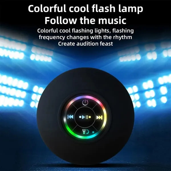 Large Suction Cup Wireless-Bluetooth Speaker With LED Light