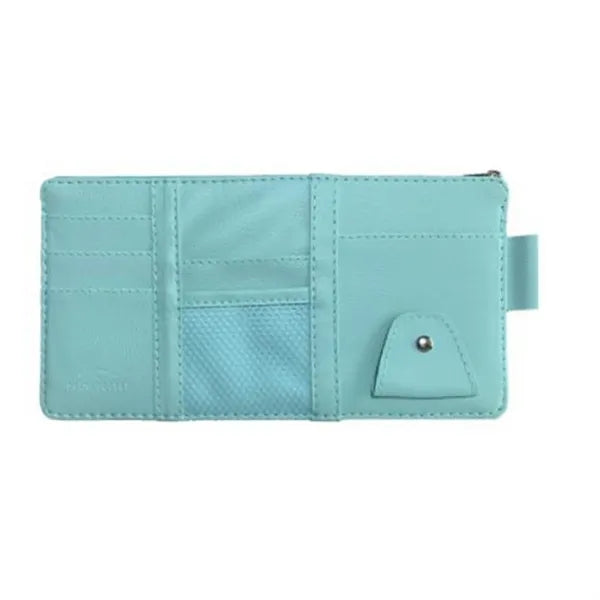 Leather Car Sun Visor Pouch Storage Pocket