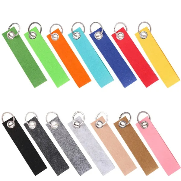 Full Color Dye-Sublimated Felt Wrist Keychain