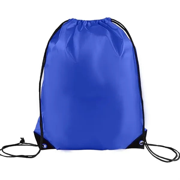 Polyester Drawstring Backpack W/Reinforced Corners