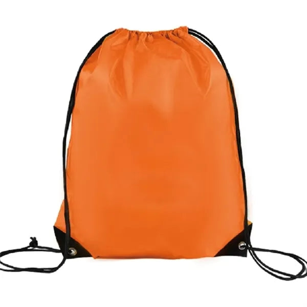 Polyester Drawstring Backpack W/Reinforced Corners
