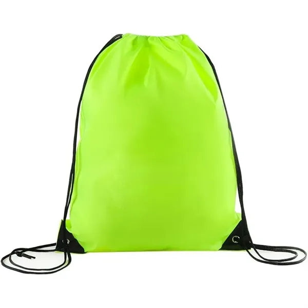 Polyester Drawstring Backpack W/Reinforced Corners