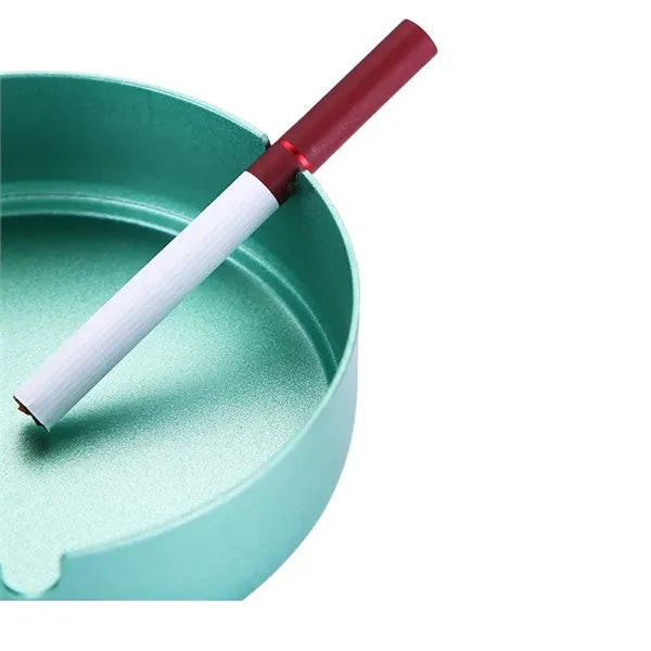 Pure Color Stainless Steel Cigar Ashtray