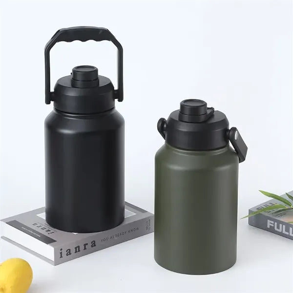 2 L Double Wall Vacuum Insulated Bottle with Carry Handle