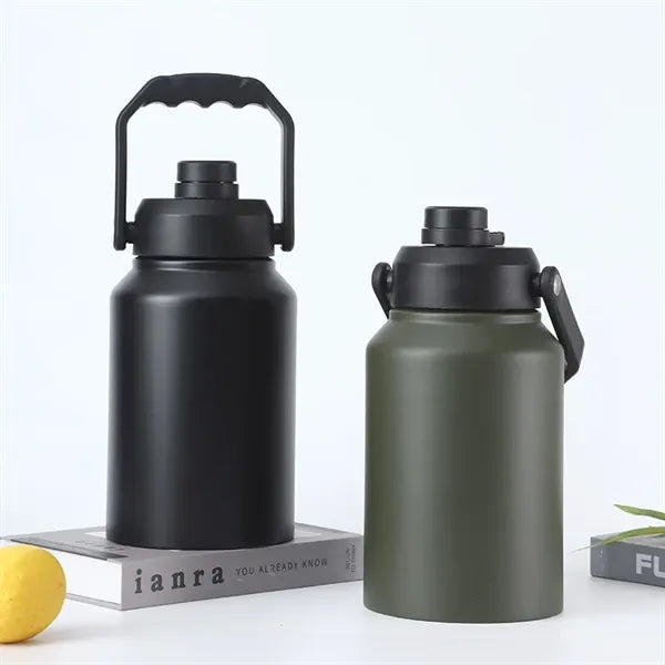 2 L Double Wall Vacuum Insulated Bottle with Carry Handle