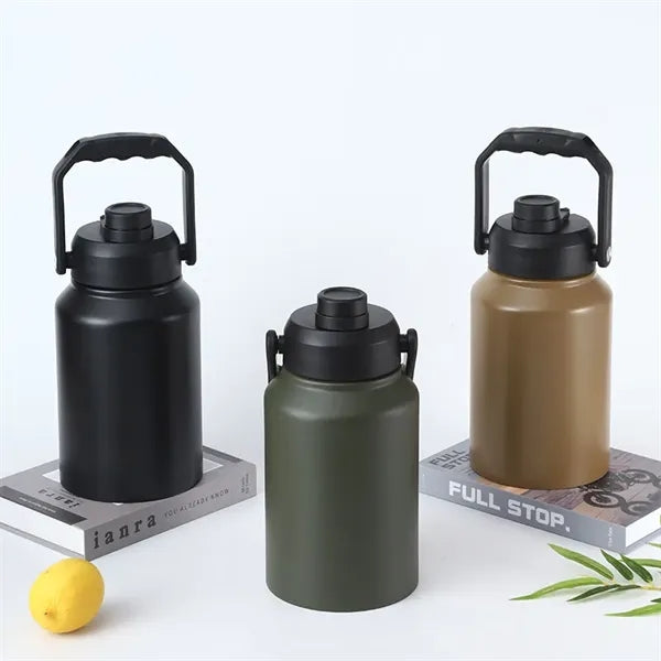 2 L Double Wall Vacuum Insulated Bottle with Carry Handle