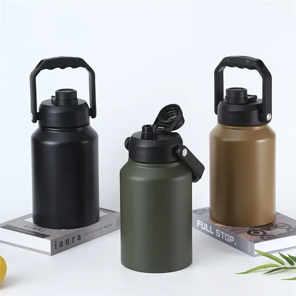 2 L Double Wall Vacuum Insulated Bottle with Carry Handle