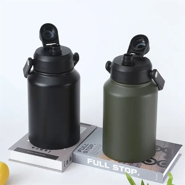 2 L Double Wall Vacuum Insulated Bottle with Carry Handle