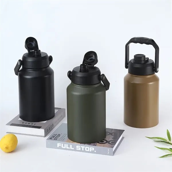 2 L Double Wall Vacuum Insulated Bottle with Carry Handle