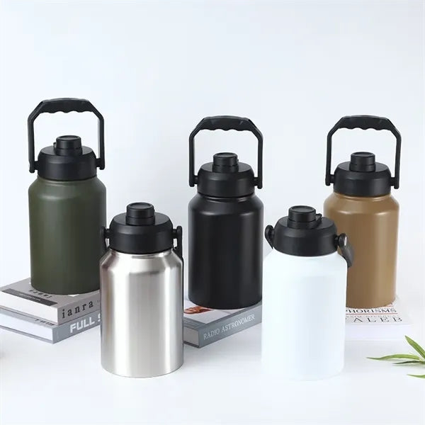 2 L Double Wall Vacuum Insulated Bottle with Carry Handle
