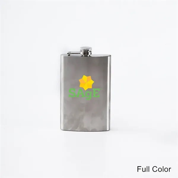 8 and 12 oz Stainless Steel Hip Flask Alcohol Bottle