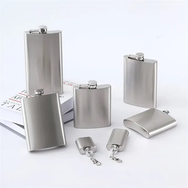 8 and 12 oz Stainless Steel Hip Flask Alcohol Bottle