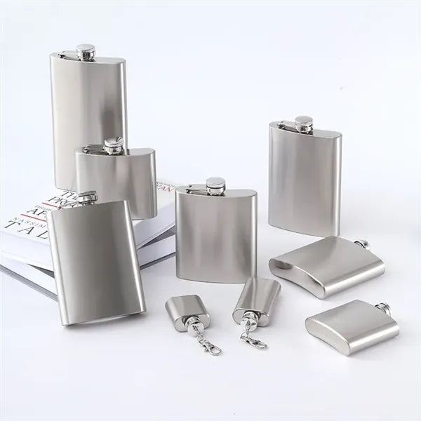 8 and 12 oz Stainless Steel Hip Flask Alcohol Bottle