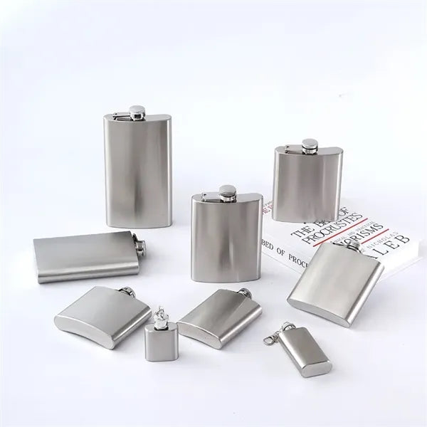 8 and 12 oz Stainless Steel Hip Flask Alcohol Bottle