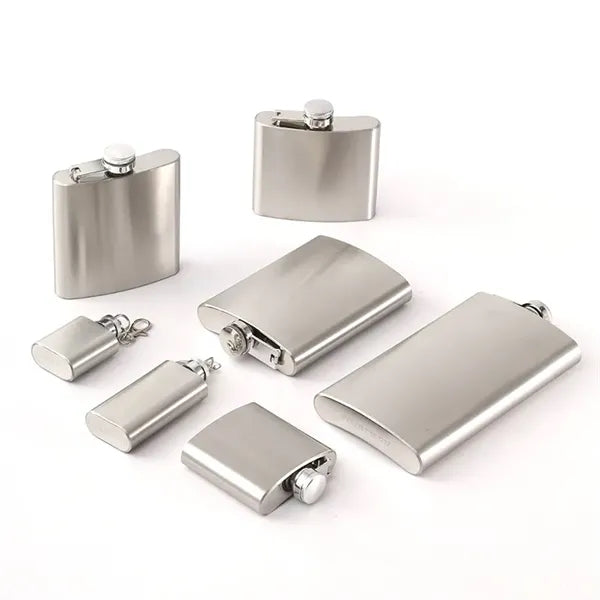 8 and 12 oz Stainless Steel Hip Flask Alcohol Bottle
