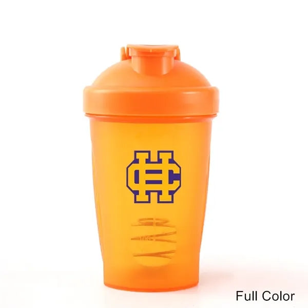 13.5 oz Shaker Bottle with Stainless Steel Whisk Ball