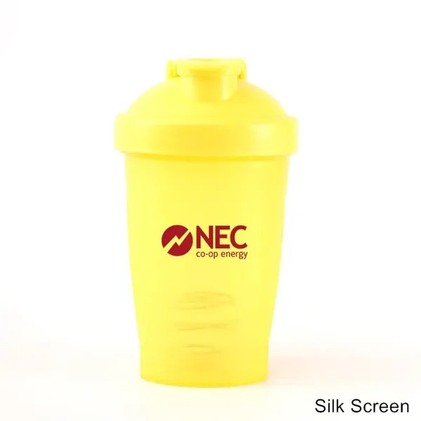 13.5 oz Shaker Bottle with Stainless Steel Whisk Ball
