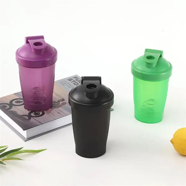 13.5 oz Shaker Bottle with Stainless Steel Whisk Ball