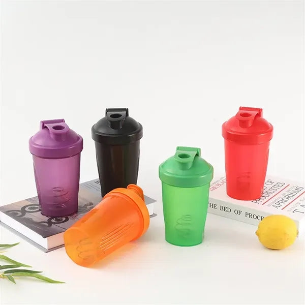 13.5 oz Shaker Bottle with Stainless Steel Whisk Ball