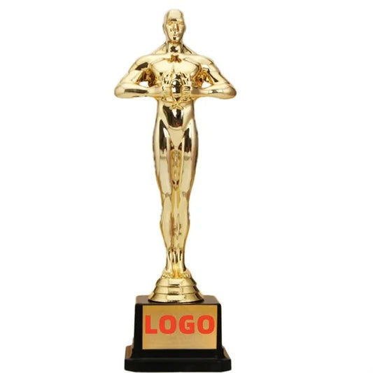 7.5 Inch Gold Plastic Movie Statue Trophy