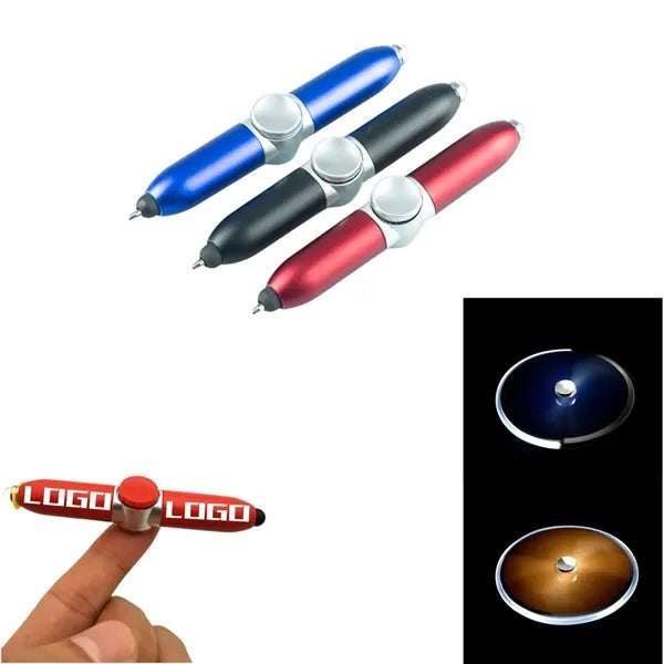 Fidget Spinner Pen With LED Light