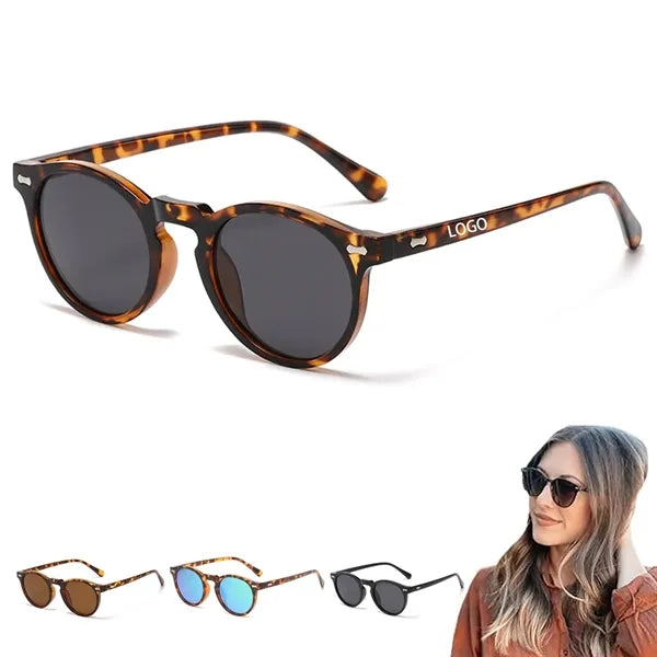 Unisex Round Polarized Sunglasses