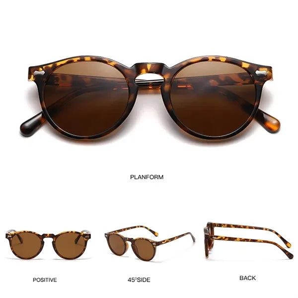 Unisex Round Polarized Sunglasses