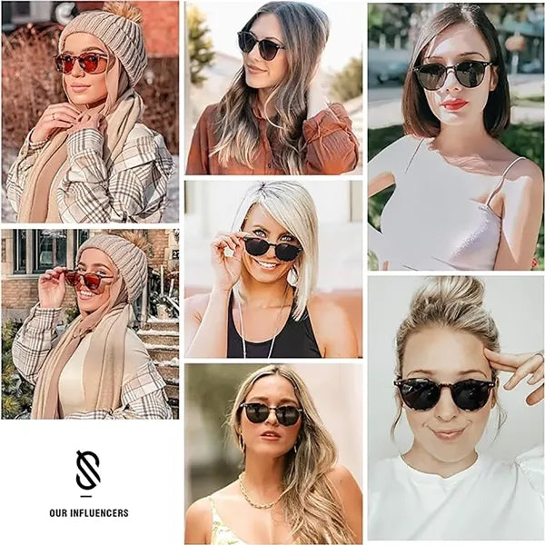 Unisex Round Polarized Sunglasses
