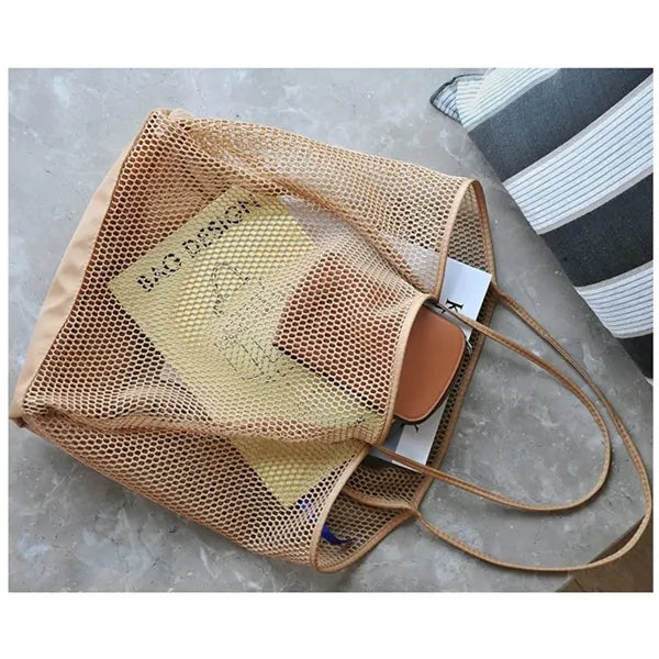 Beach Mesh Tote Bag