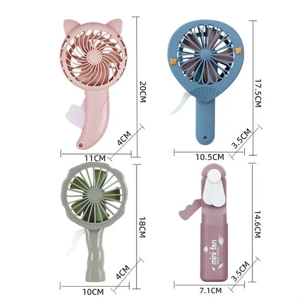 Portable Manual Hand-Pressed Mini Fan