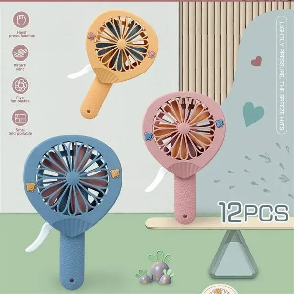 Portable Manual Hand-Pressed Mini Fan