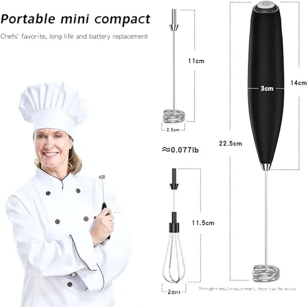 Handheld Milk Frother Whisk Foam Maker Electric