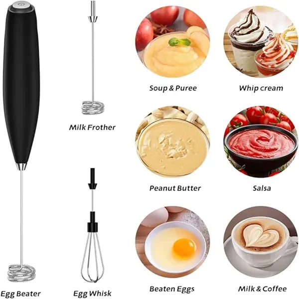 Handheld Milk Frother Whisk Foam Maker Electric