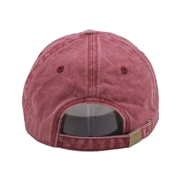 Adjustable 6 Panels Cotton Baseball Cap Dad Hat