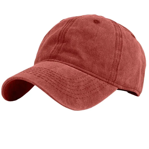 Adjustable 6 Panels Cotton Baseball Cap Dad Hat